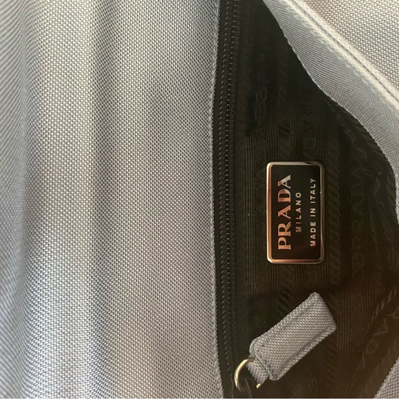 Prada shoulder bag blue bow. Prada handbag. Prada mini or small bag. Prada blue - Picture 5 of 13